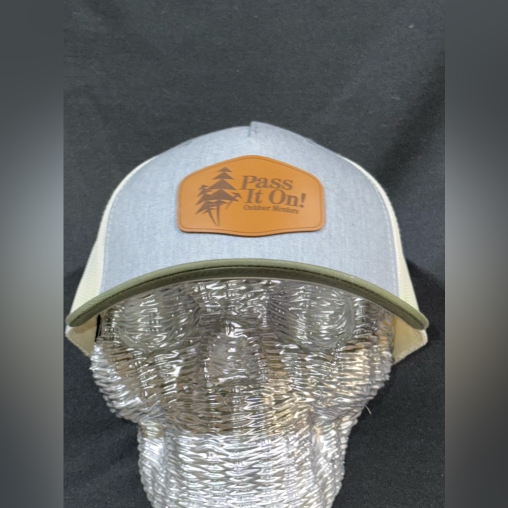 Richardson 112: Gray and Tan Trucker Hat with Patch